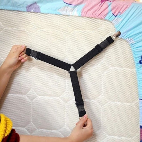 Set 4 kẹp ga drap nệm giường chống xê dịch