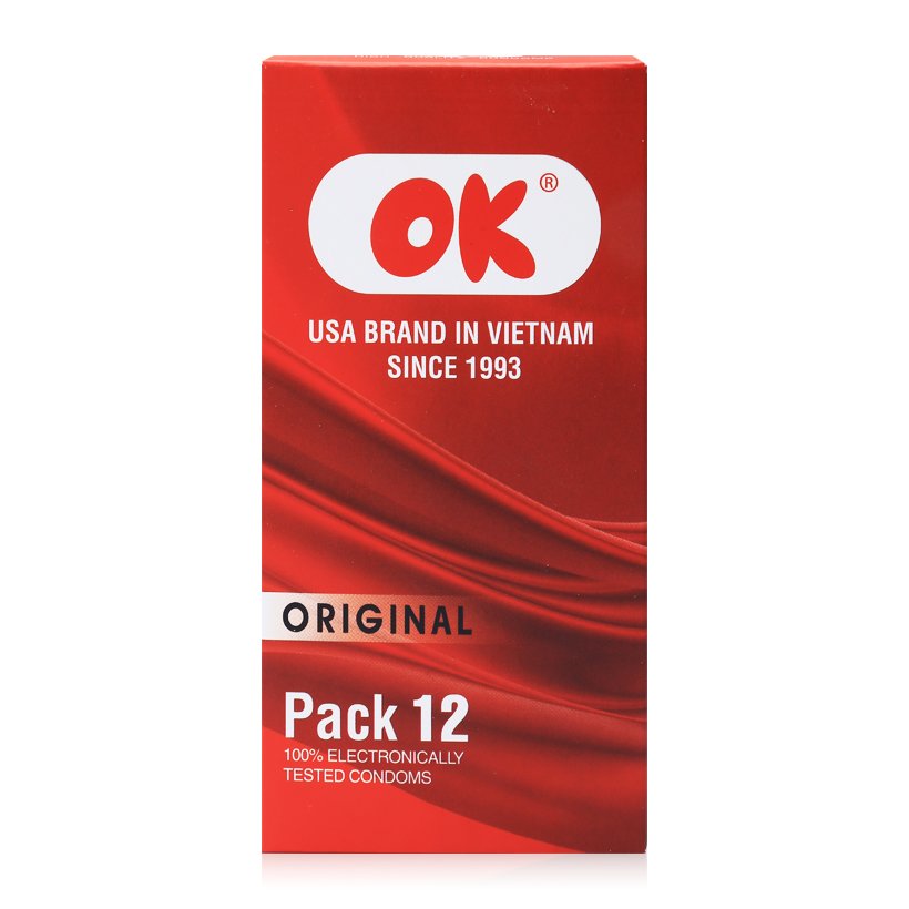 Bao cao su chất lượng cao OK - Hộp 12 chiếc, 3 chiếc