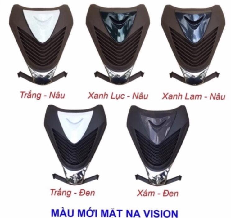 Mặt nạ xe Vision kiểu SH 2014-2019 ( trắng viền đen ) cao cấp Siêu Thị Việt