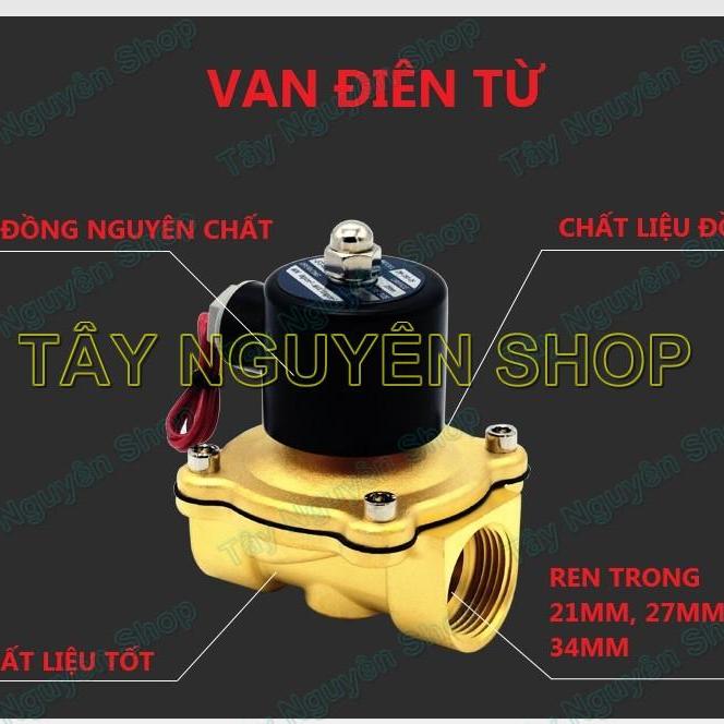 Van điện từ phi 27mm WT - Coli đồng - 2W160-20