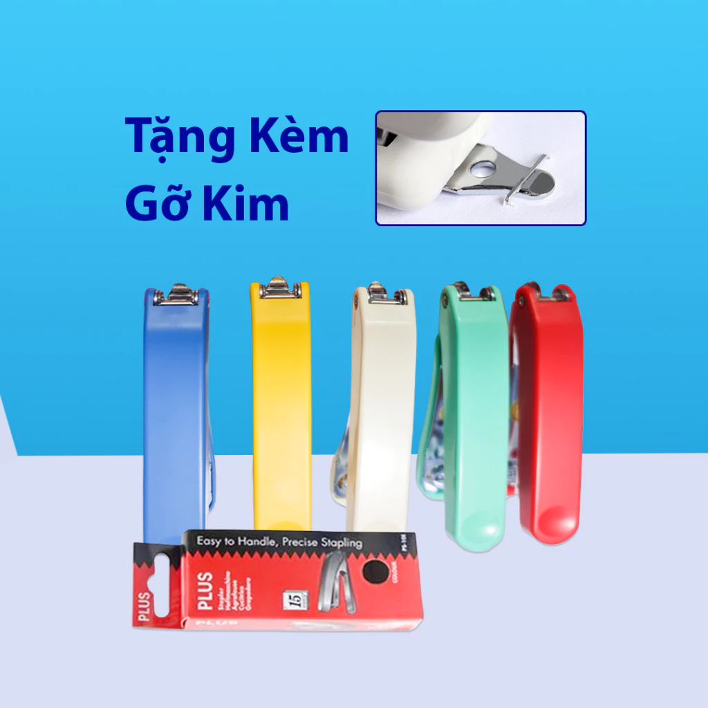 Dập Ghim Số 10 Plus Chính Hãng, Dập Ghim Bấm Được 15 Trang Giấy