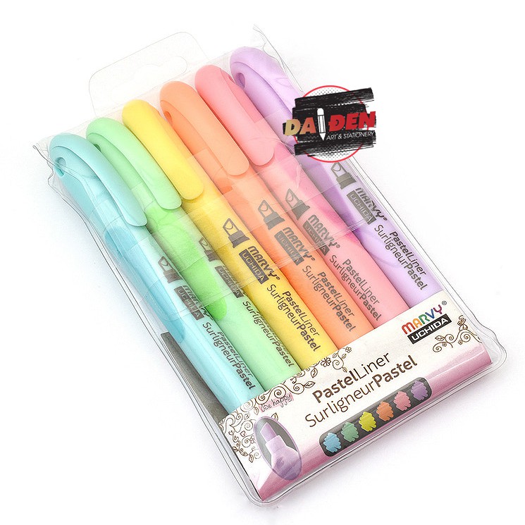 Bút Dạ Quang Highlight Marvy Pastel