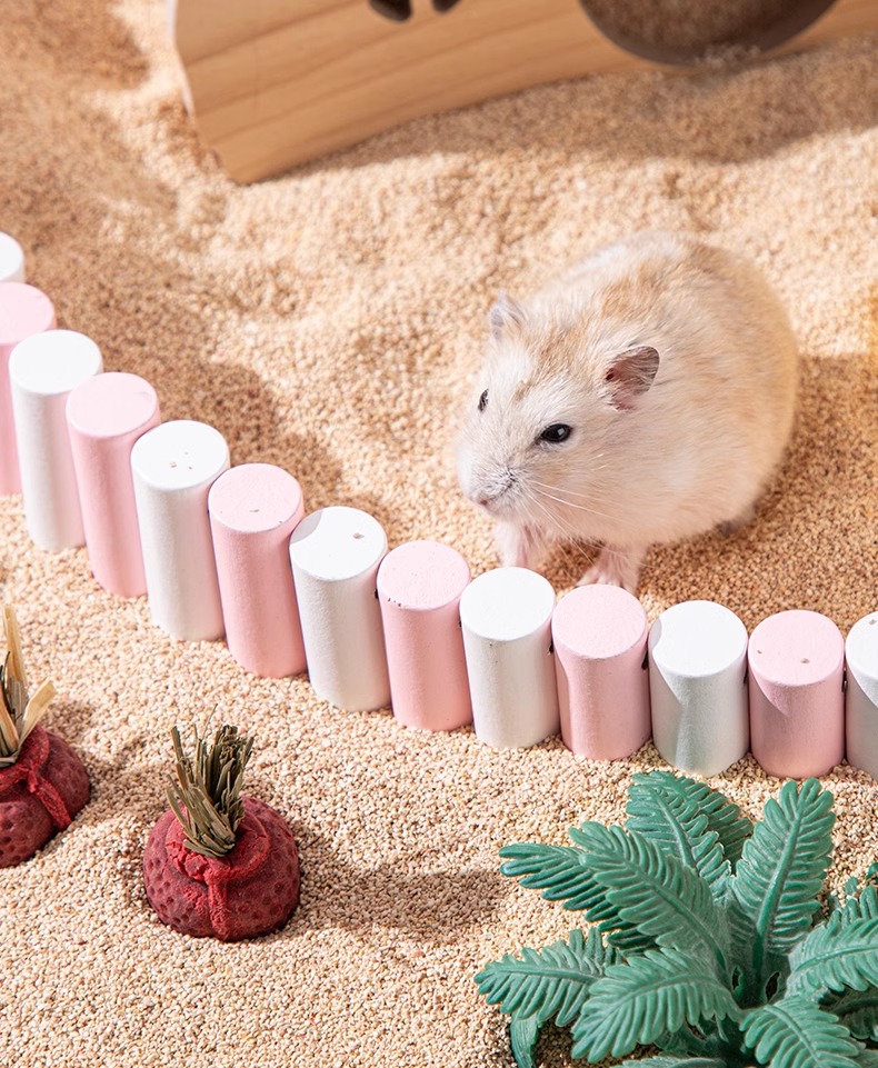 Wooden Ladder for Creating a Landscape for Hamsters with Fat Tails - T3 Pets Shop