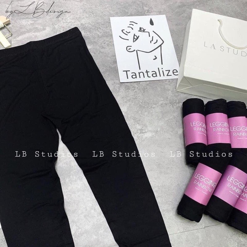 Quần legging DÀI cuộn hồng đủ size