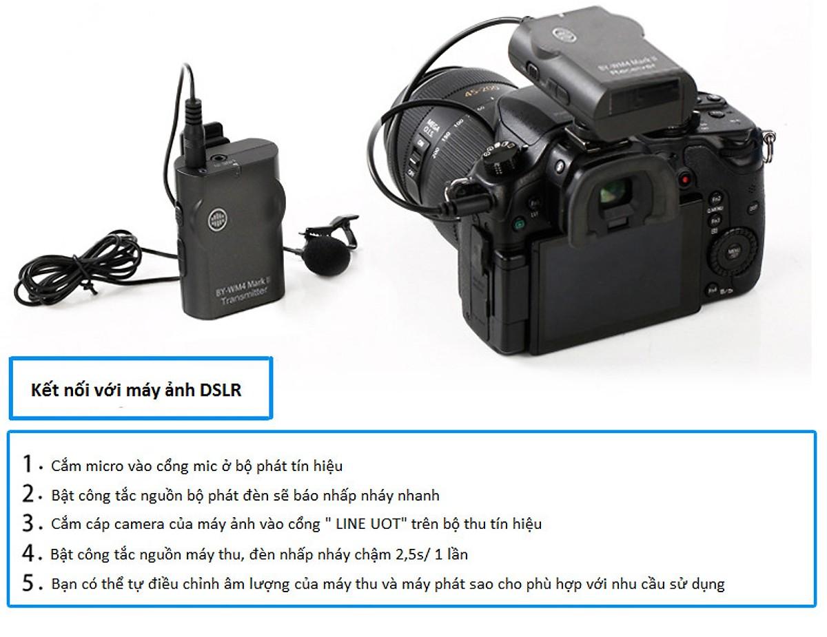 MICRO THU ÂM WIRELESS UHF BOYA BY-WM4 MARK II