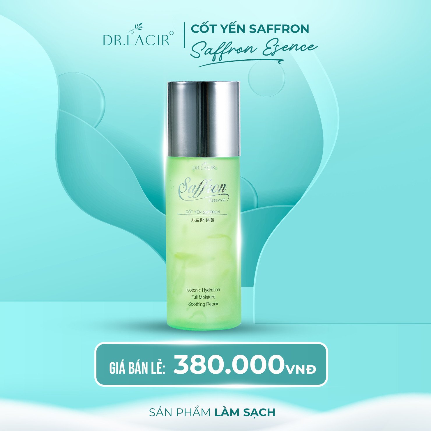 Toner Cốt Yến Saffron Dr Lacir 100ml (SAFFRON ESSENCE CỐT YẾN SAFFRON)