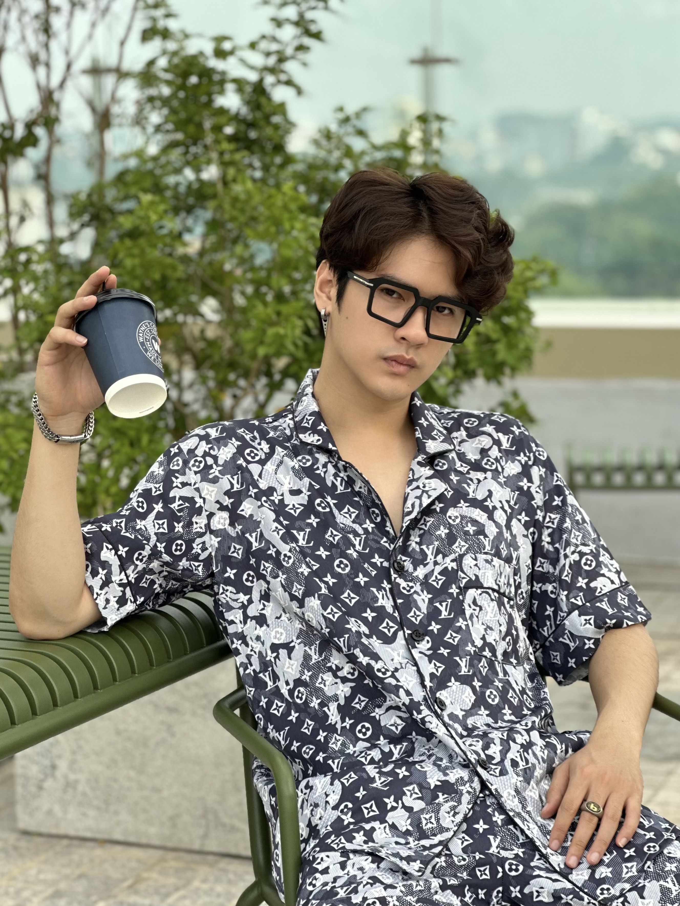 Đồ ngủ nam Pijama lụa xước cao cấp LVL01