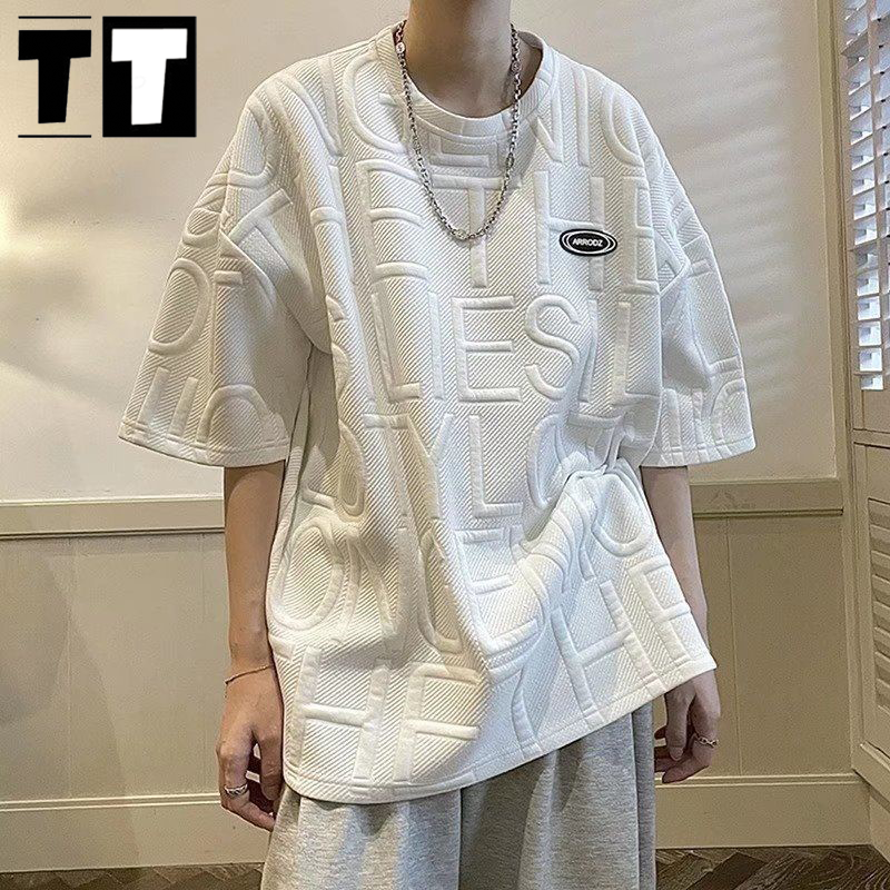 Áo nAm Hàn Quốc tay ngắn áO Thun Nam đẹp áo thun form rộng nam ngầu phong cách cổ tròn ÁO Phông Nam Nữ Form Rộng đồ đôi Vải thoải mái