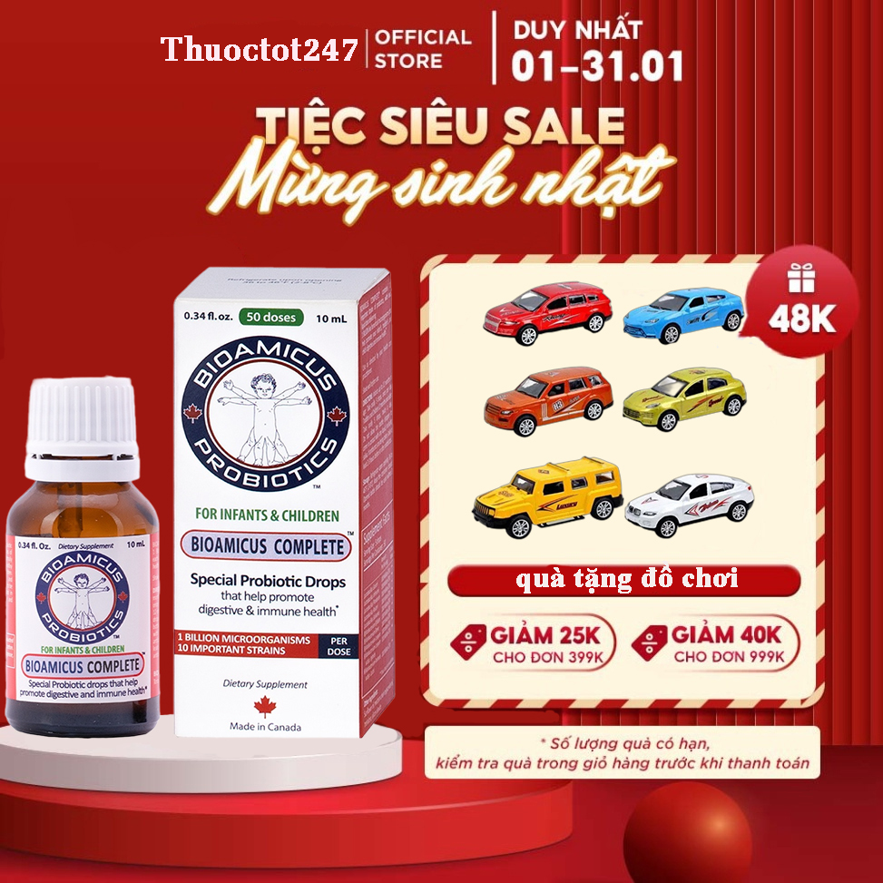 ✅ Men vi sinh BioAmicus 10 chủng Complete Tặng Sách Cho bé