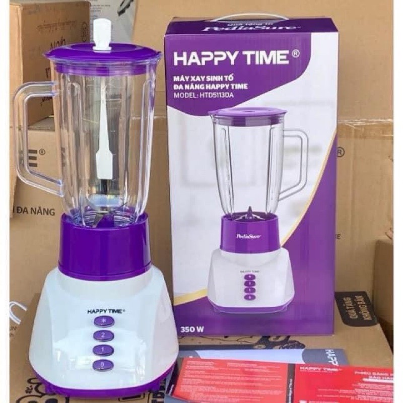 Máy xay sinh tố HAPPY TIME HTD5113DA, gọn nhẹ, dễ dàng vêh sinh