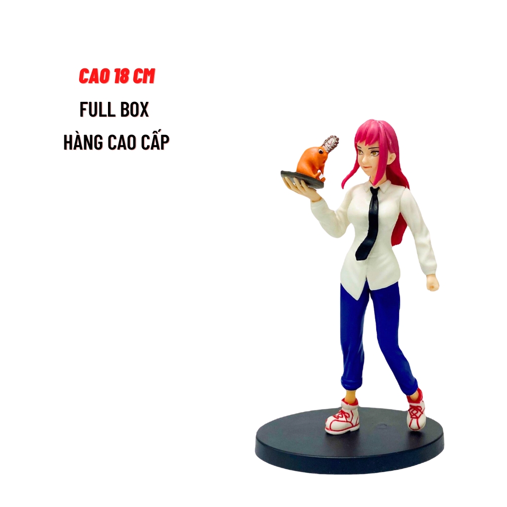 Mô Hình Chainsaw Man Power Makima Denji dáng đứng siêu đẹp -cao 18cm nặng 300g - Figure Chainsaw Man - Mô Hình Giá Xưởng