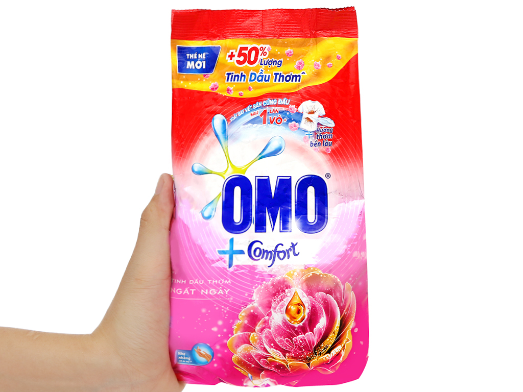 Bột giặt OMO Comfort tinh dầu thơm ngất ngây 720g