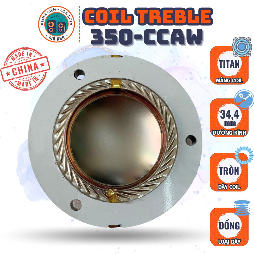 Coil Loa Treble 350 CCAW - Titanium - Made in China
