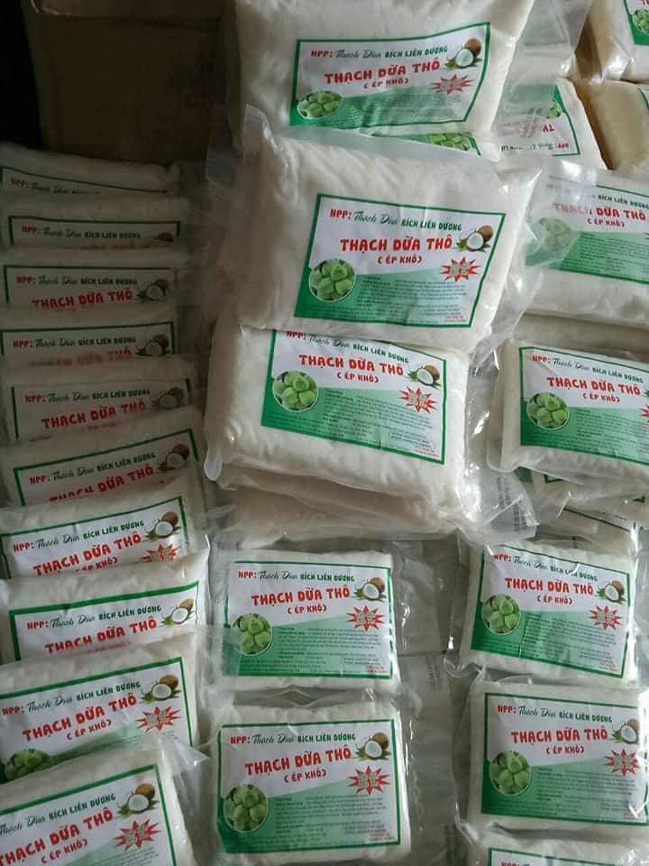 THẠCH DỪA THÔ 1KG - 2 bịch ( tặng kèm hương )