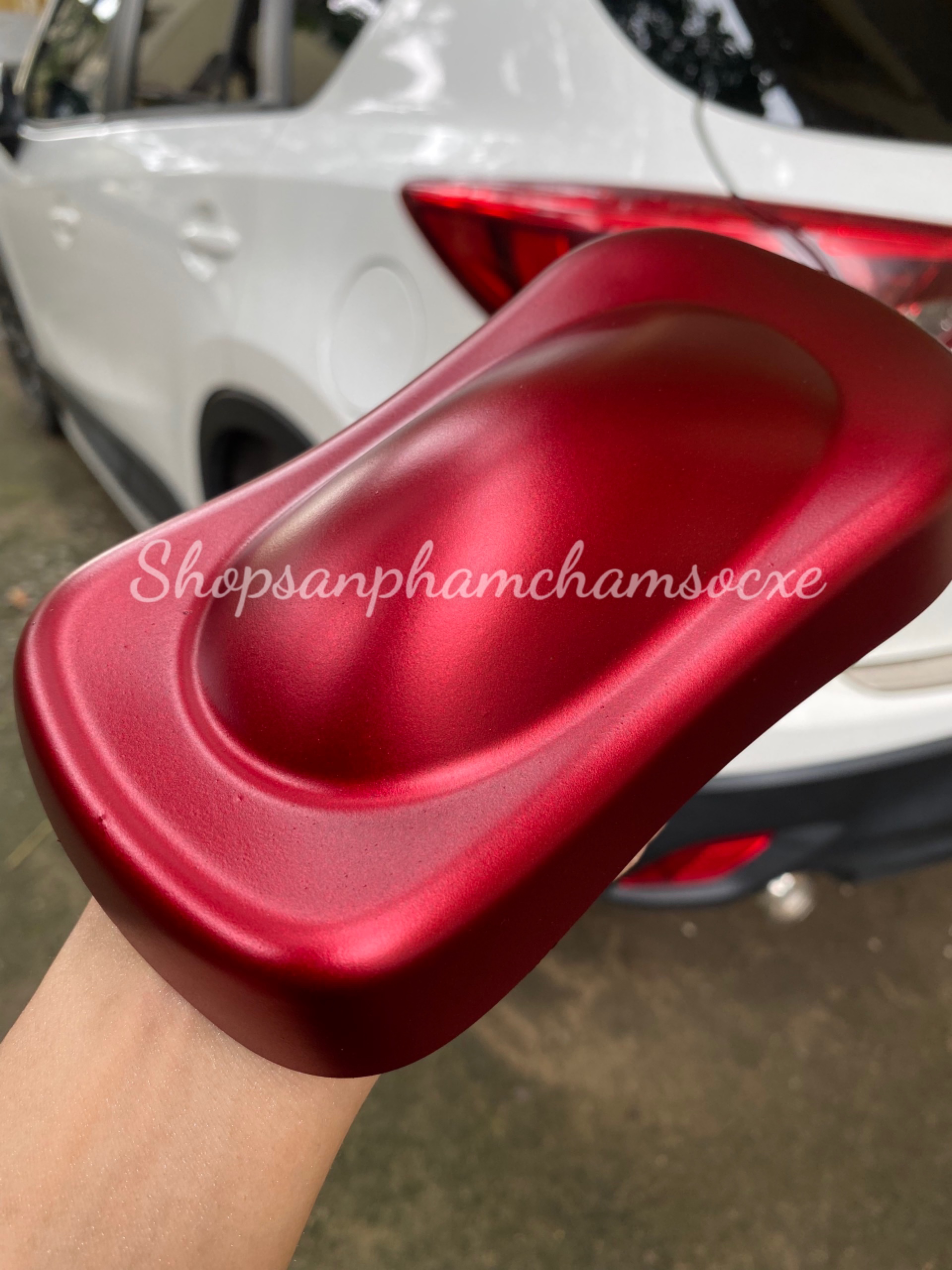 Sơn đỏ cherry mờ - Sơn 2k đóng lon 0.5kg và 1kg