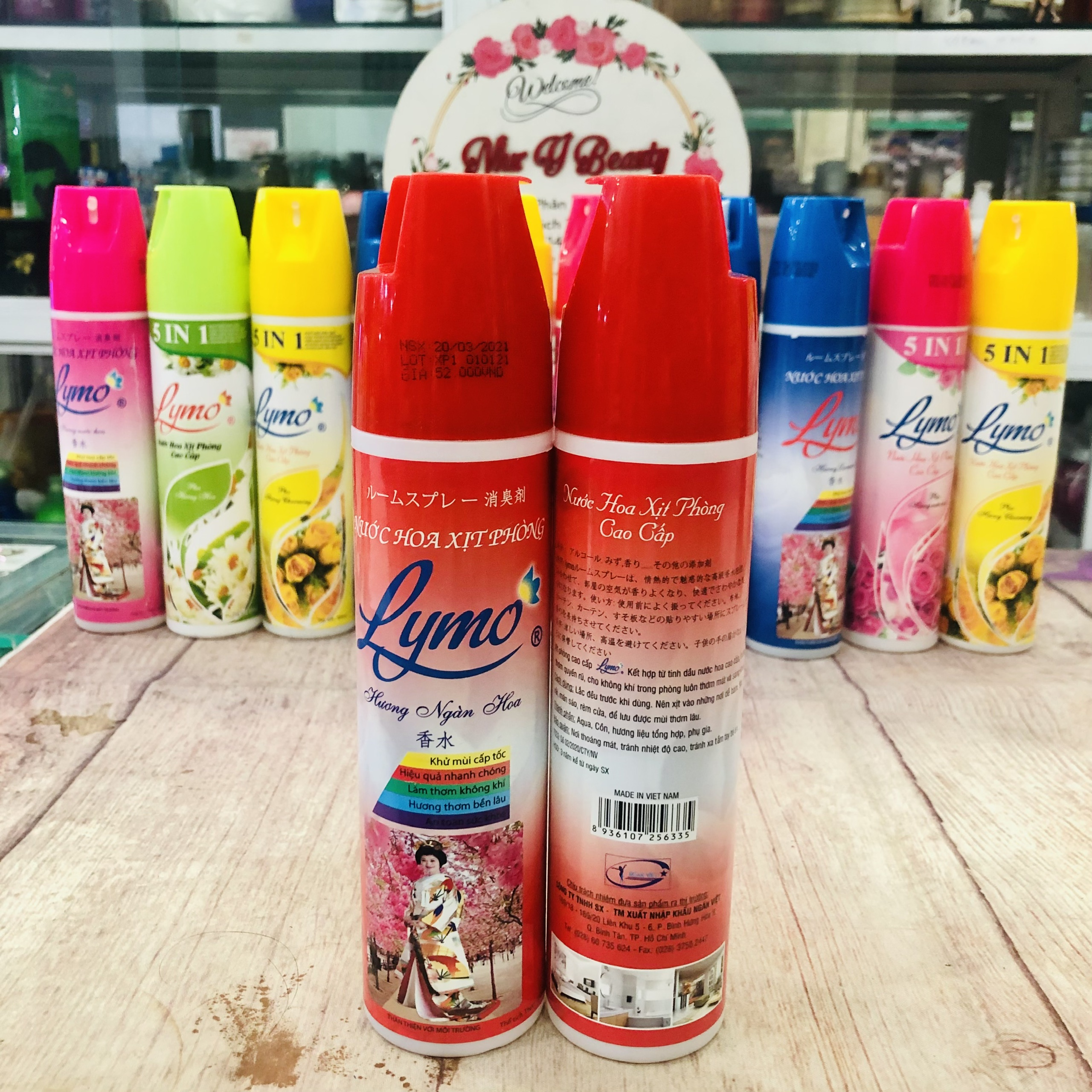 Nước Hoa Xịt Phòng Cao Cấp Lymo 350ml