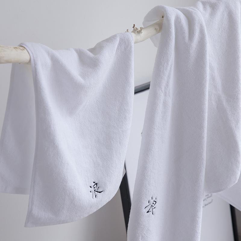 Bắc Âu Tối Giản 100% Cotton Khăn Mặt Trong Nghề Thêu 100% Cotton Khăn Vuông Hút Nước Tắm Cho Nam Giới Và Phụ Nữ Vài Khăn Tắm Người Lớn Khăn Mặt