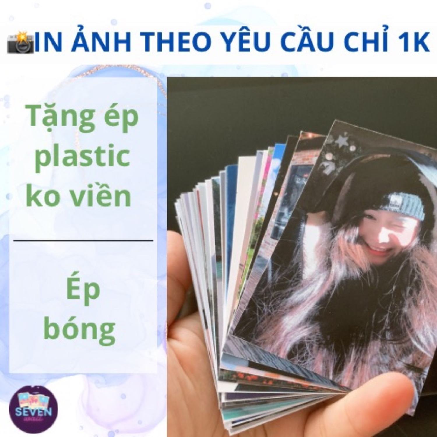 In Hình 6x9 ép plastic ko viền, ép lụa