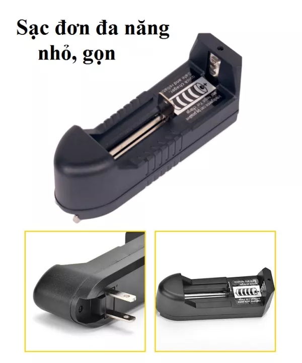 Sạc pin 18650 - khay đơn