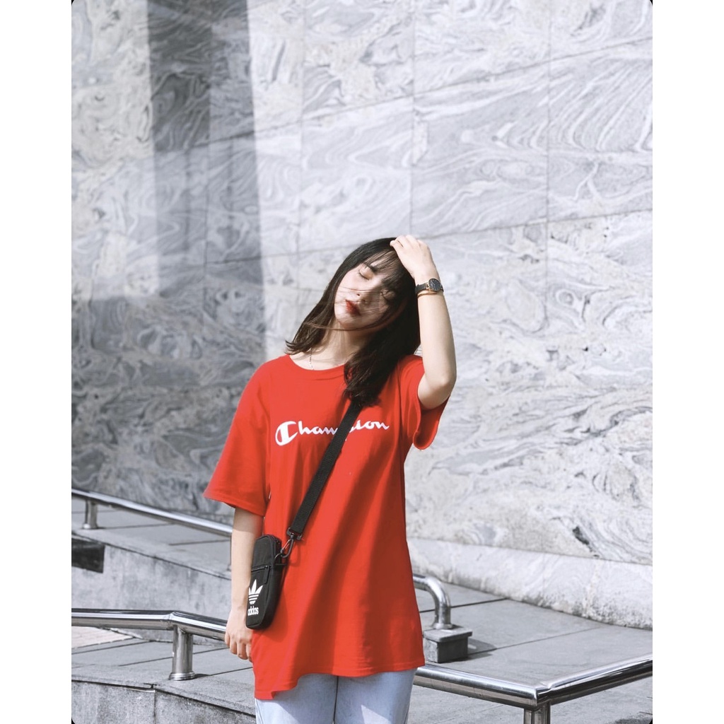 Áo thun CHAMPION® TAGLESS LOGO TEE - Unisex Nam Nữ