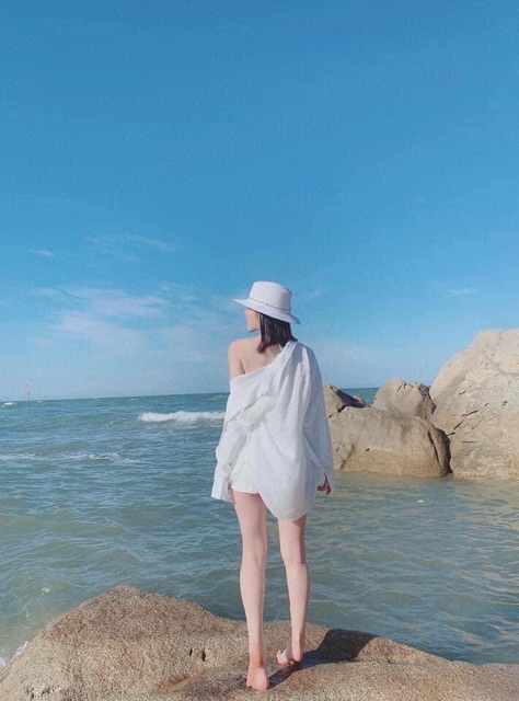Áo sơ mi đũi trơn oversz