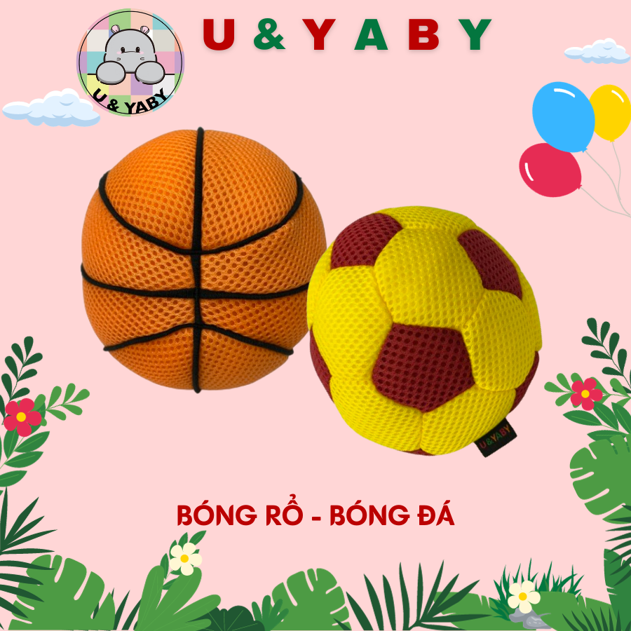 Bóng Đá + Bóng Rổ Nhồi Bông - U&YABY