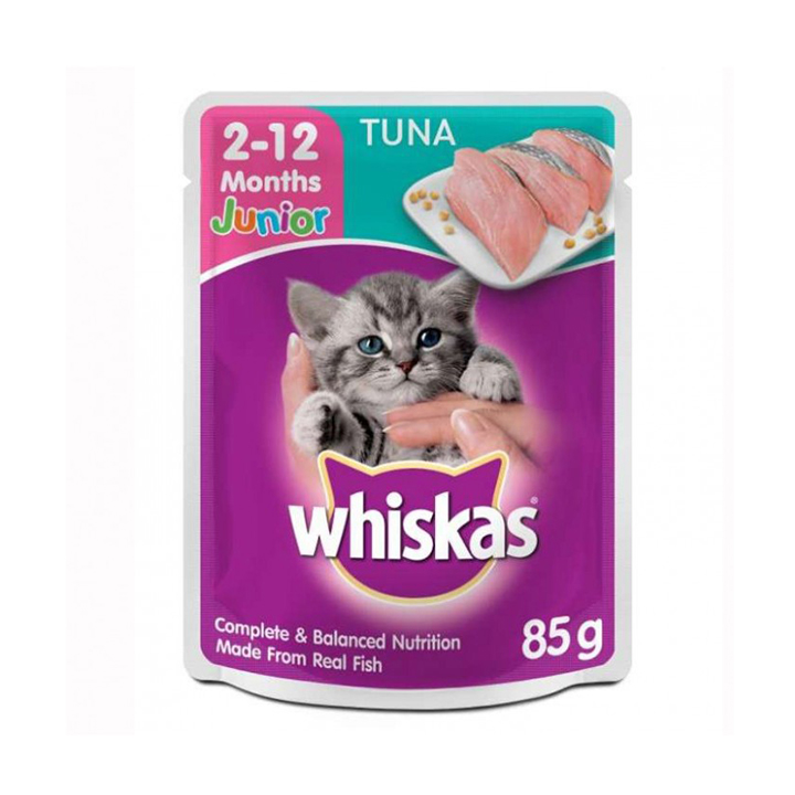Hộp 24 Gói Pate Whiskas Junior Cho Mèo Con 85g
