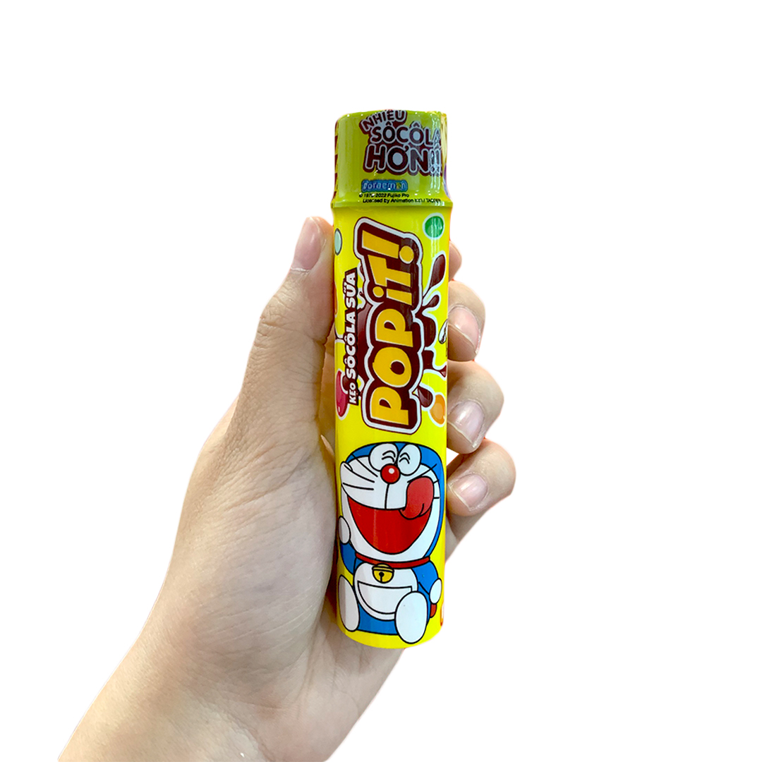 ỐNG Kẹo socola sữa Popit Doreamon 15g | Socola | Đồ ăn vặt