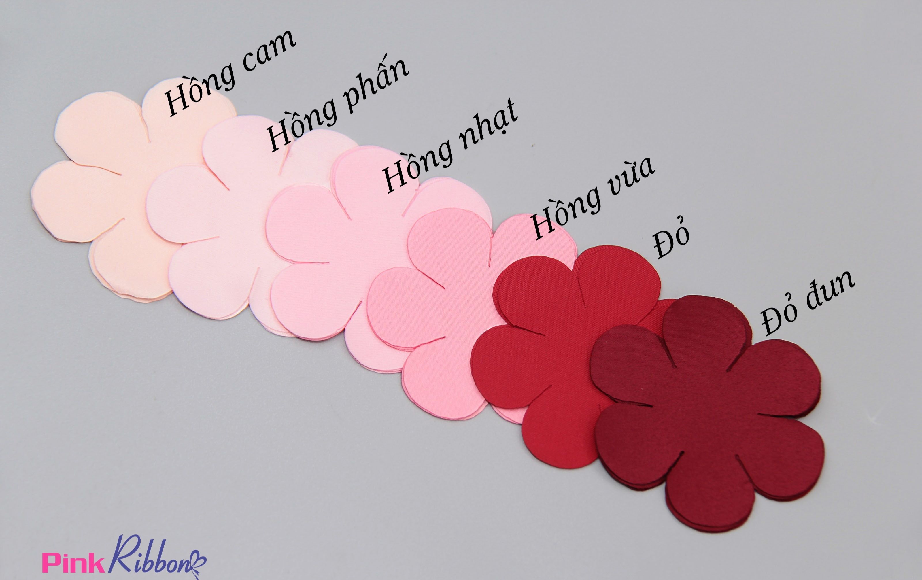 TÚI 10C - CÁNH HOA LỤA 6 CÁNH 2 CỠ 6CM VÀ 8CM