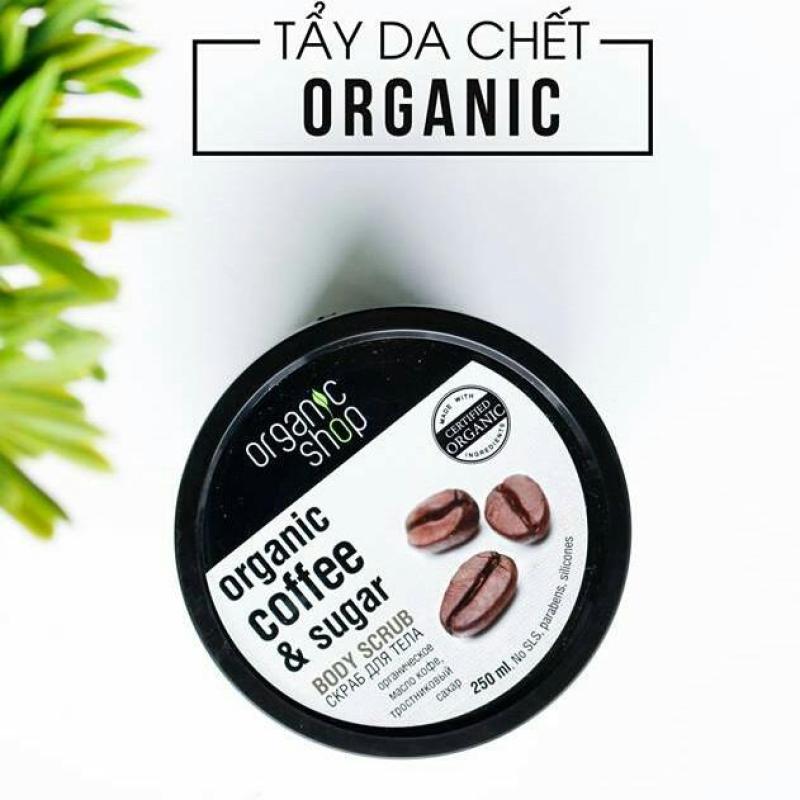 Tẩy Da Chết Organic Shop - Organic Coffee & Sugar Body Scrub