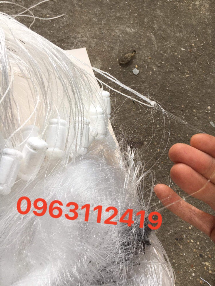"Lưới đánh cá 3 màn 6cm cao 3 mét dài 80 mét"