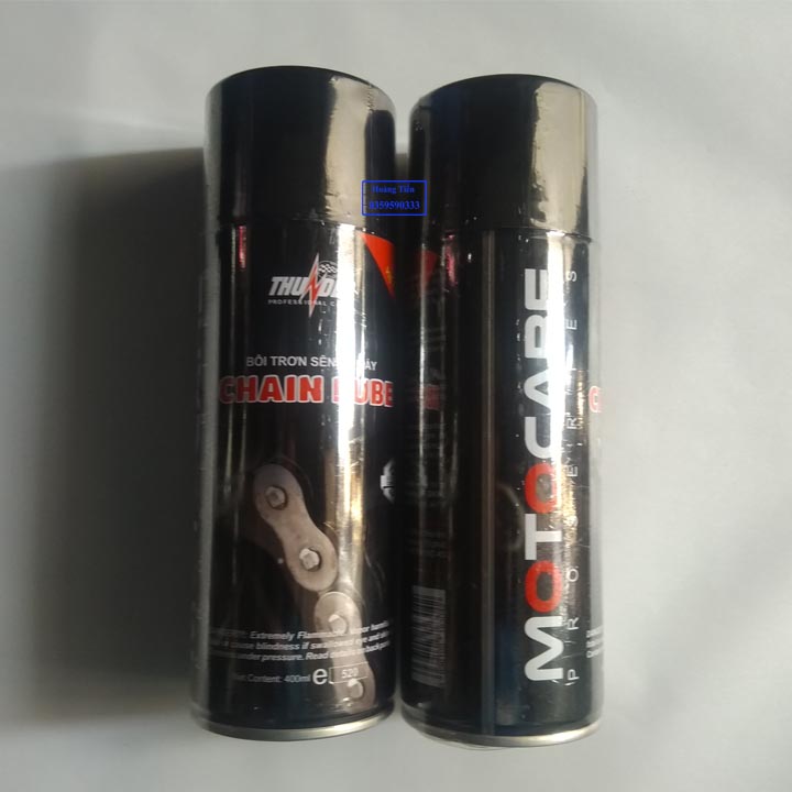 Chai xịt rữa dưỡng sên xe máy combo 2 chai