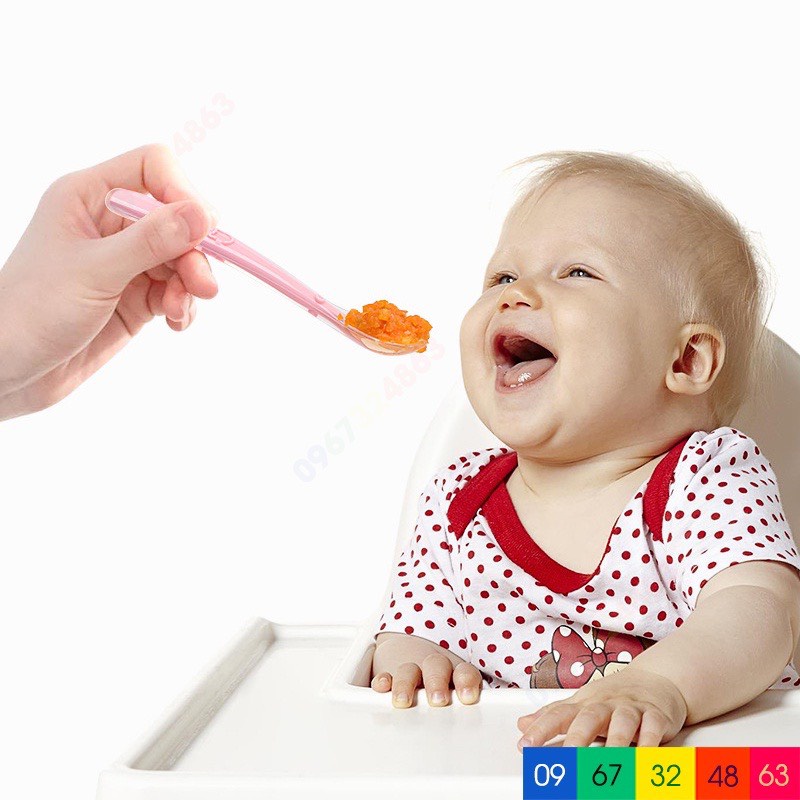 Thìa silicon ăn dặm cho bé set 2 cái