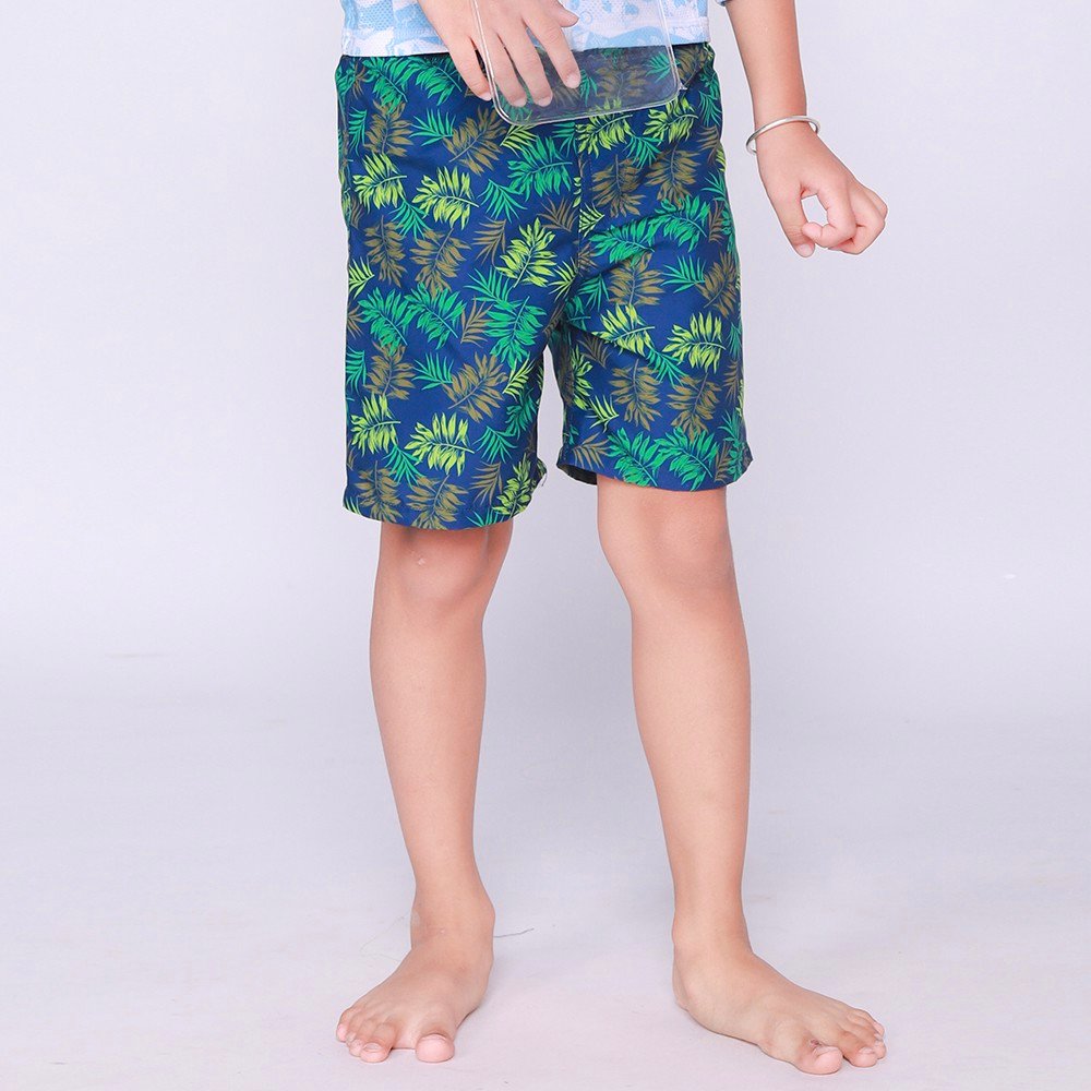 Quần đi biển Kid Sobie Green Pattern