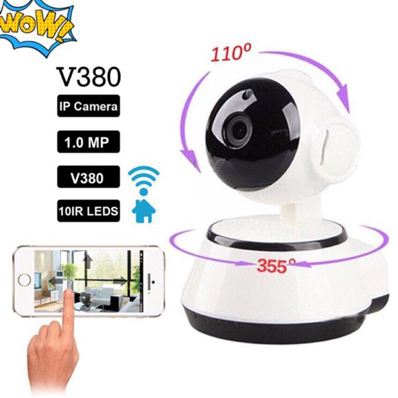 Camera Ip Wifi Xoay 360 Độ Có Hồng Ngoại Ban Đêm V380 Mẫu Đời 2019, Full Hd 720P, Chất Lượng Hình Ảnh Ban Đêm Rõ Nét, Bảo Hành 12 Tháng 1 Đổi 1