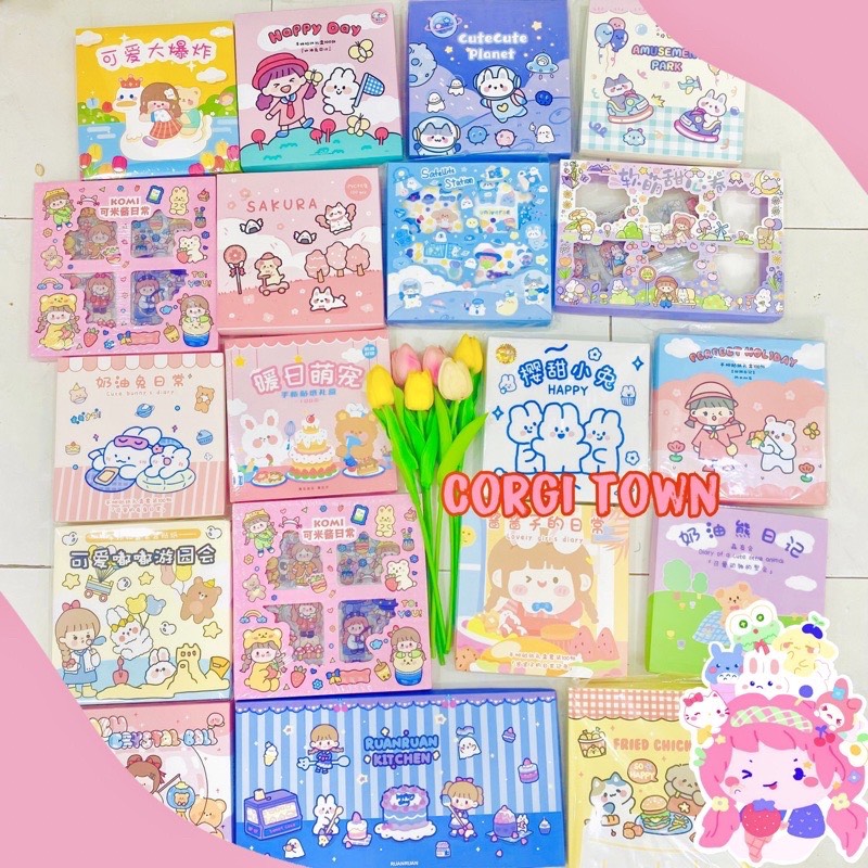 [ FULL SET 100] Set Sticker 100 Tấm Dễ Thương- Full Hộp