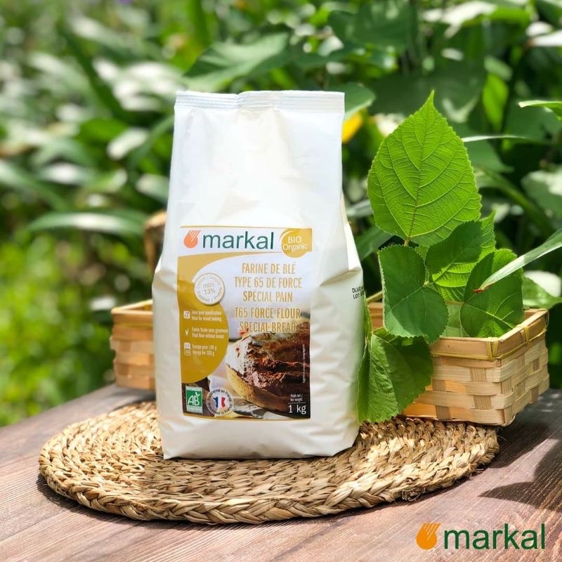 Bột mì hữu cơ T55/T65/T150 Markal 1kg