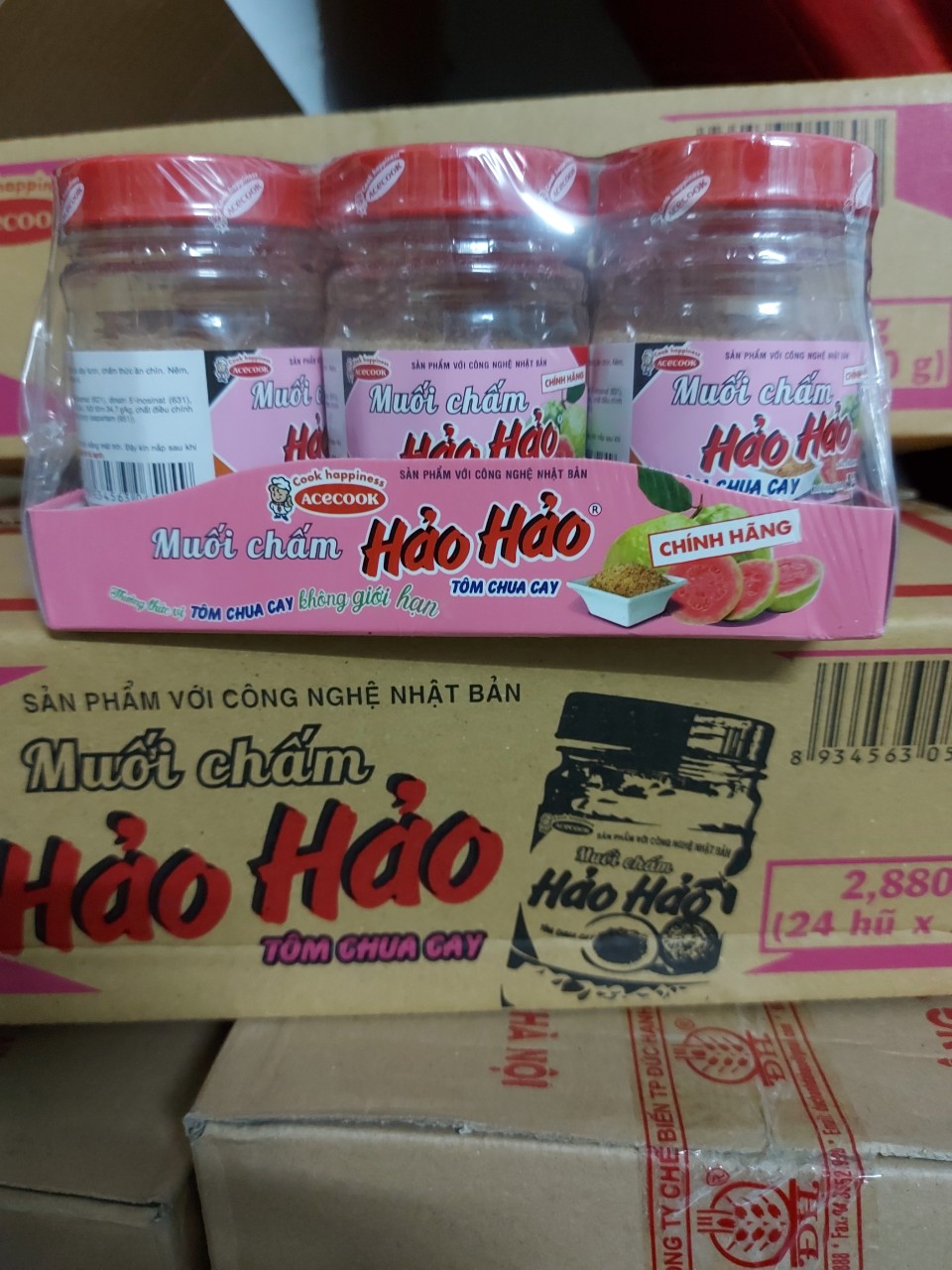 Muối Chấm Hảo Hảo Tôm Chua Cay . Hủ 120 Gram