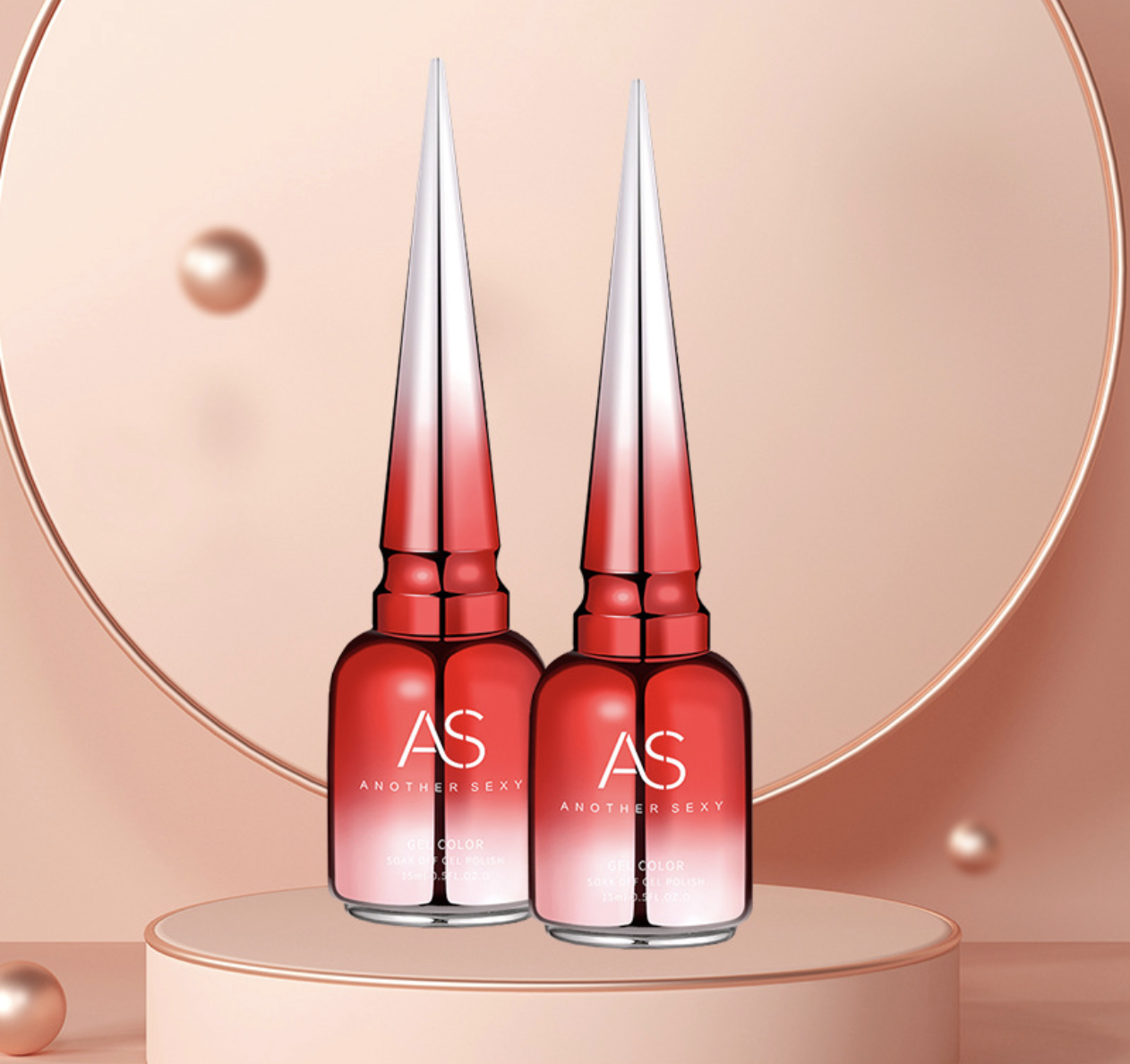 Sơn Gel AS Màu Đen Chai Đỏ 15ml