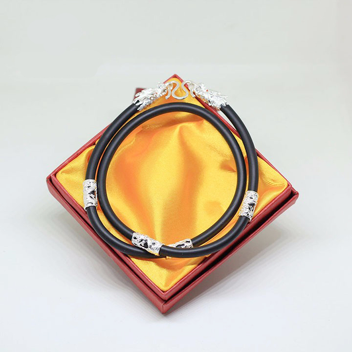 Dây chuyền cao su bọc 6 đầu vàng 24k