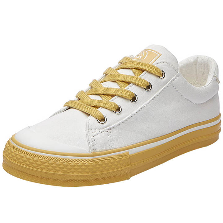mustard canvas shoes