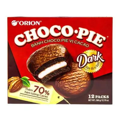 Bánh Chocopie Orion 12 cái 396g - Dark