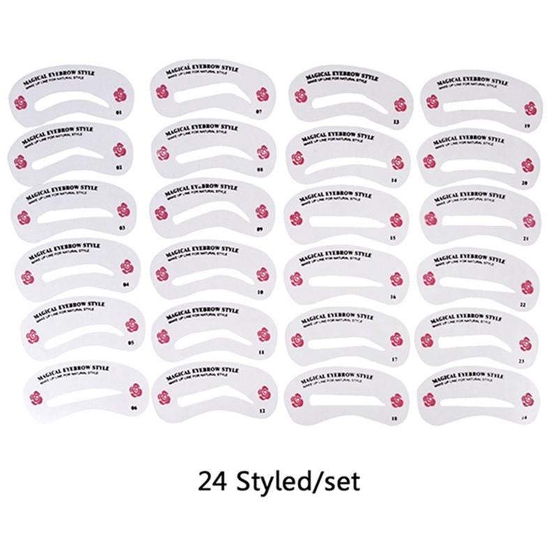 Bộ 24 Khuôn Kẻ Chân Mày