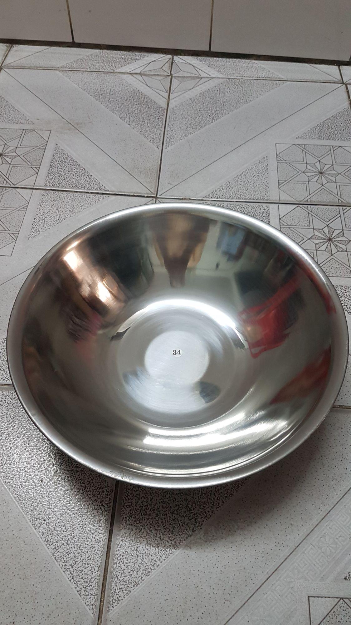 [HCM]Bộ thau rổ inox 6 cái ( 5 thau 32,34,36,40 và 45cm và 1 rổ 34cm)