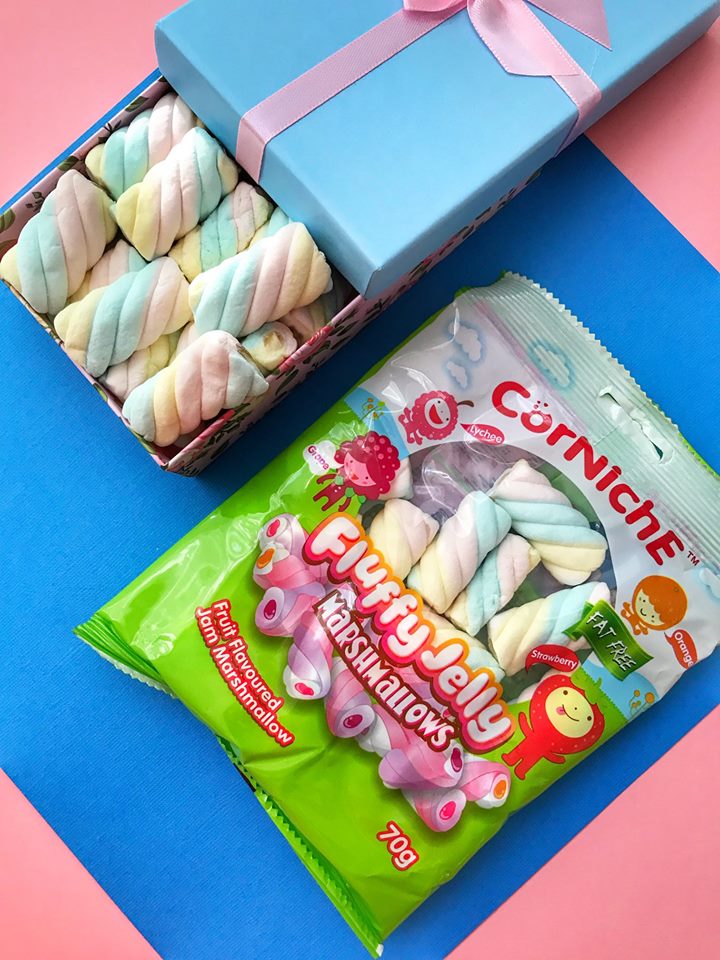 Kẹo xốp marshmallows nhân mứt trái cây 70g