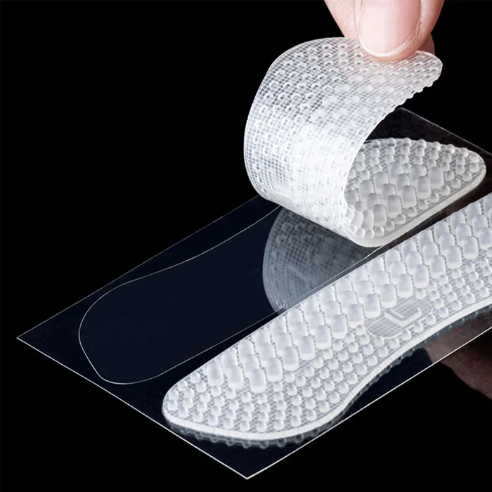 Portable 4D shoe pad silicone massage sole, 4D heel liner, massage shoe pad, ultra smooth insole