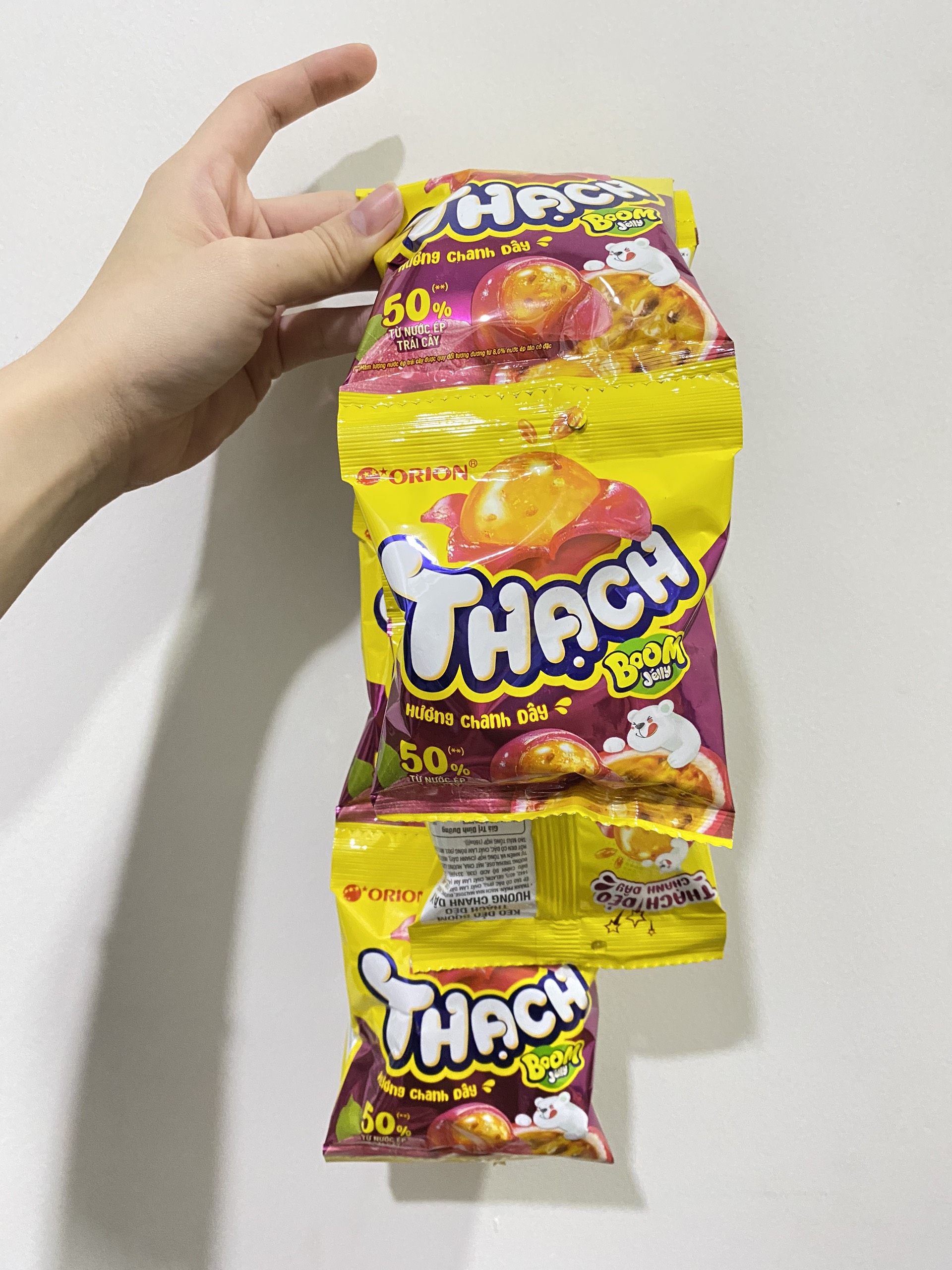 Kẹo Dẻo Boom Jelly Thạch Orion Hương Chanh Dây
