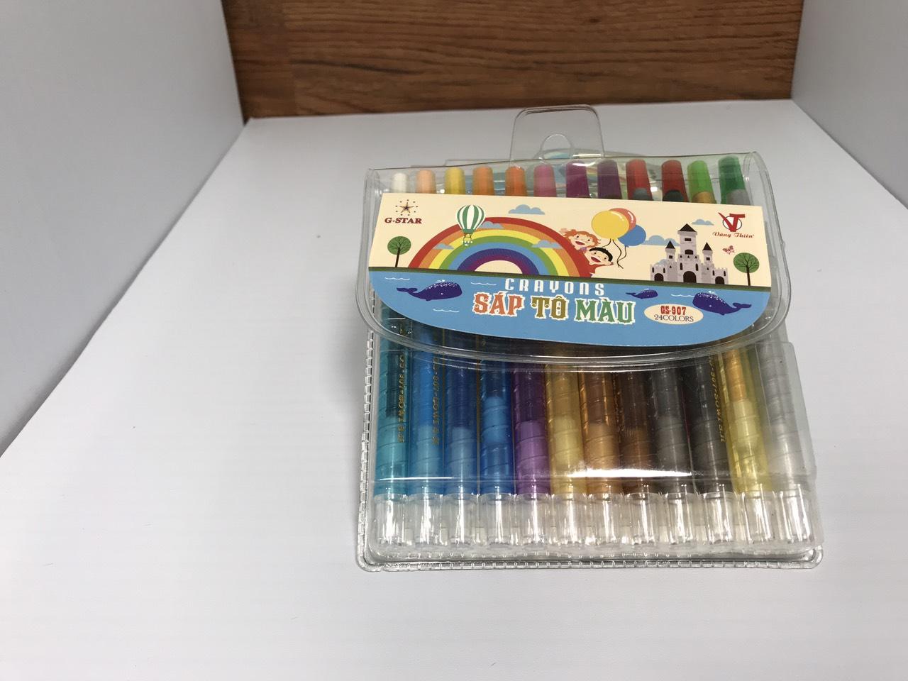 [HCM]BÚT SÁP VẶN 24 MÀU