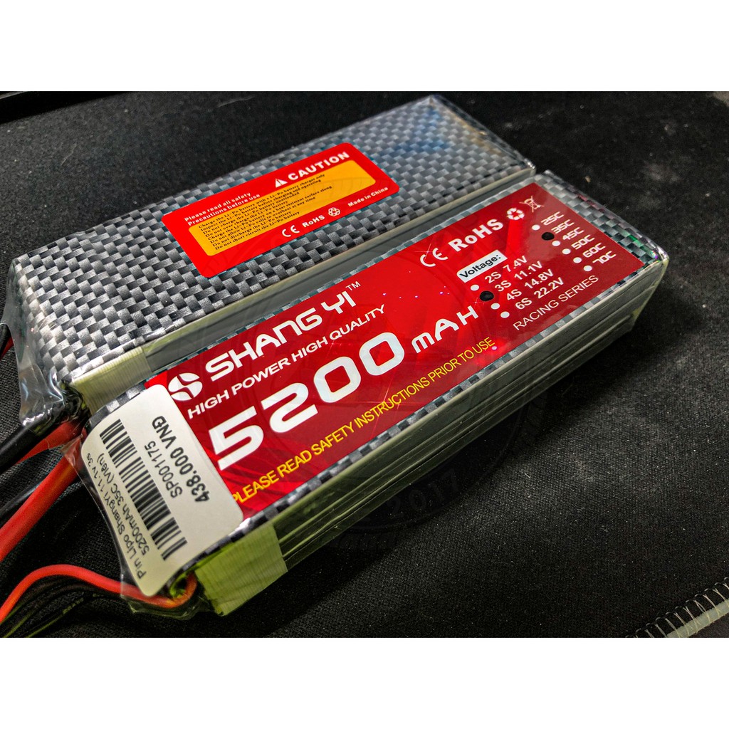 Pin Lipo ShangYi 3S 11.1v 5200mAh 35C