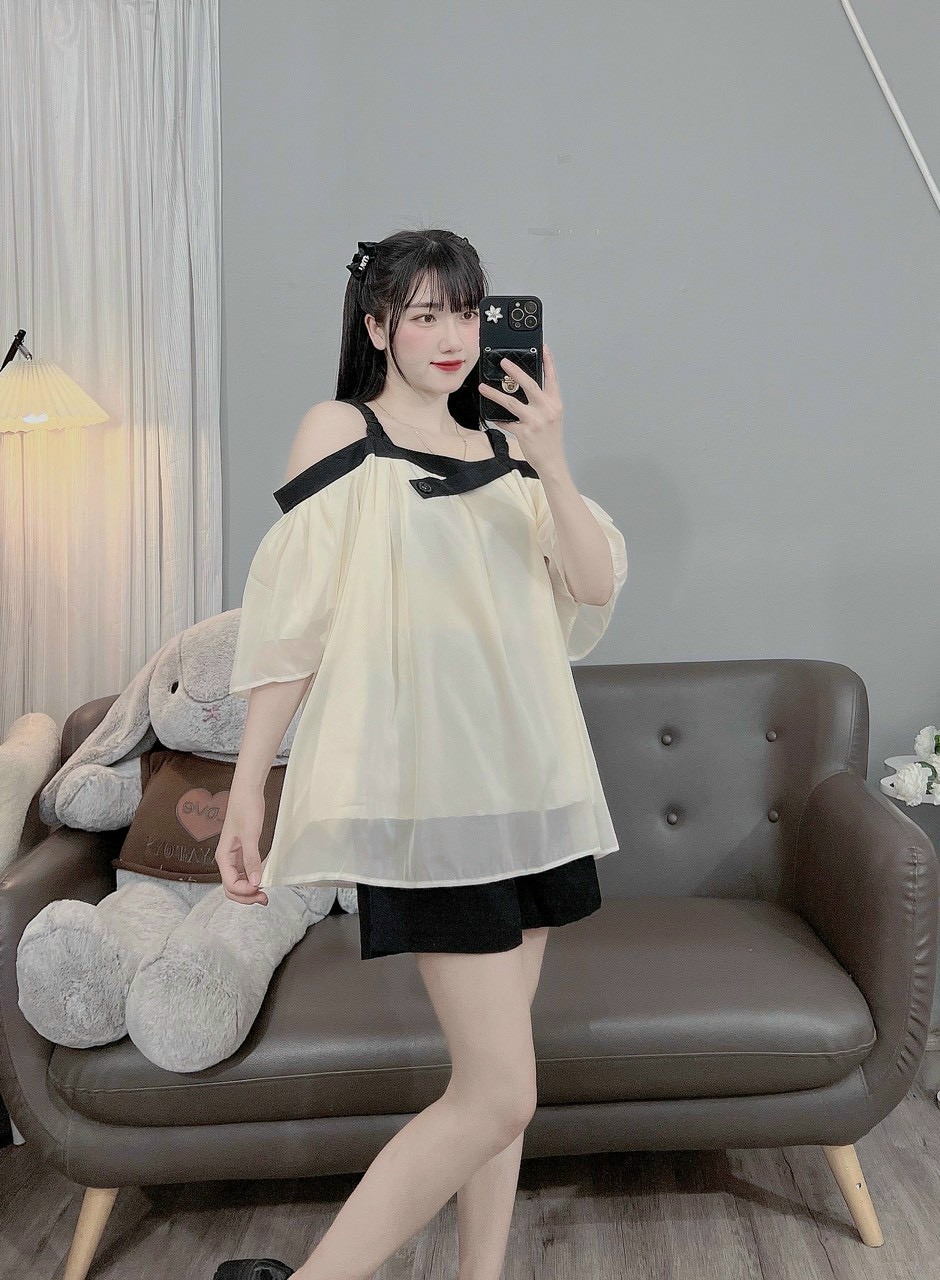 Áo bầu dáng suông